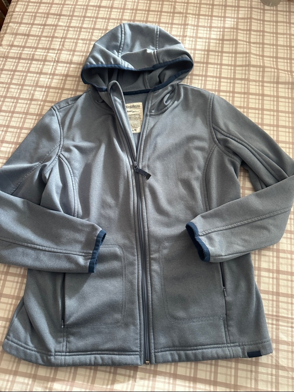 Women's Hooded Softshell Jacket - Slate Blue